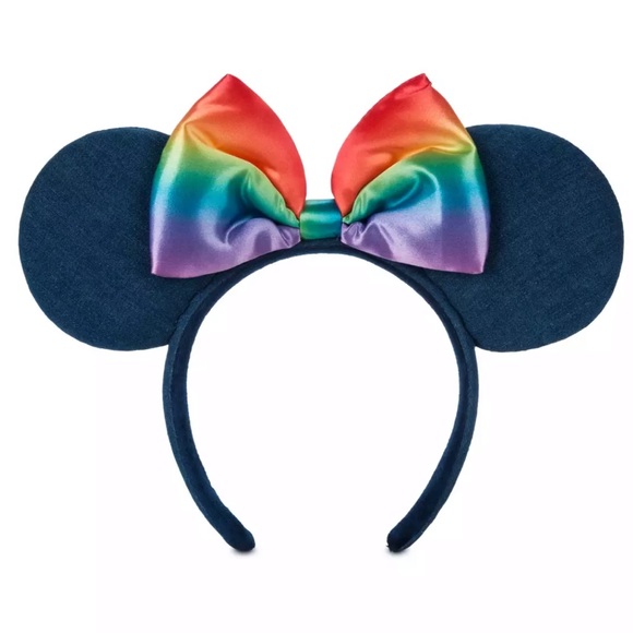 Disney Minnie Mouse Denim & Rainbow Ears for Adults - Picture 3 of 6